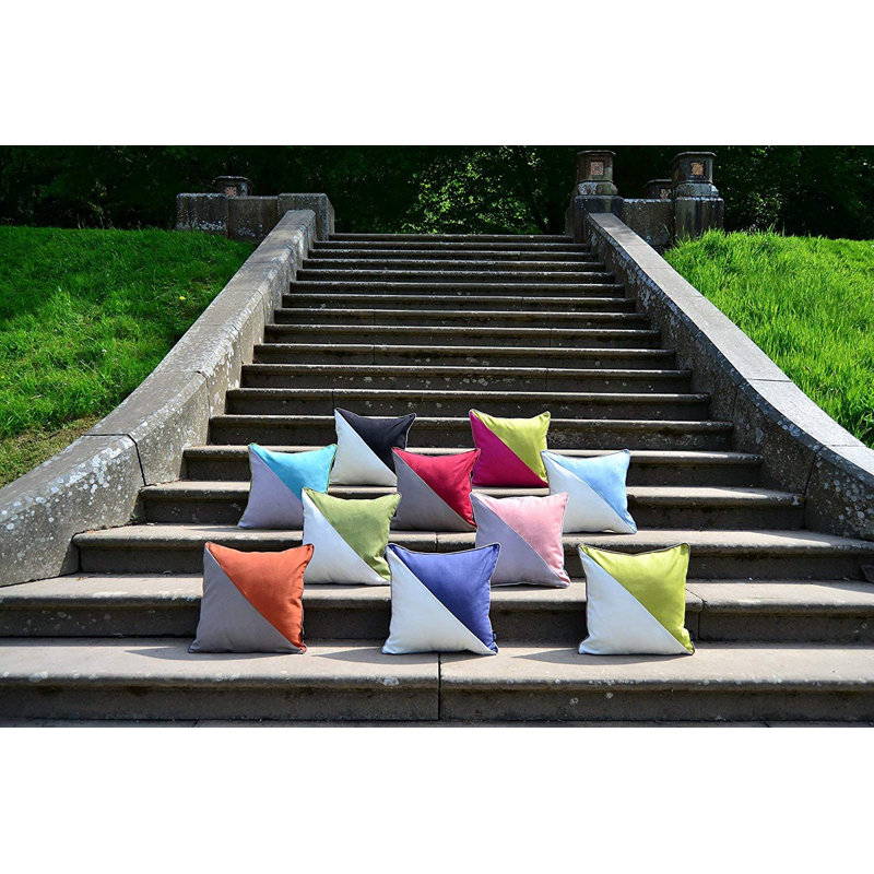 Liana Patchwork Square Cushion, Black/White, 60 x 60cm, No fill