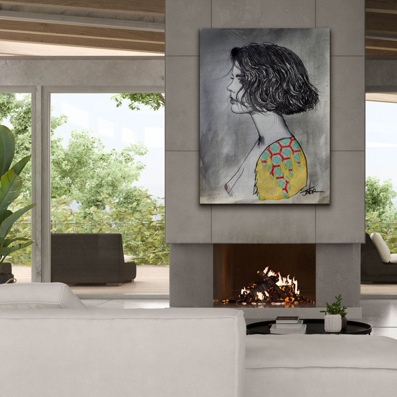 «Sunday Too Far» par Loui Jover, art mural sur toile, H 54 po x l 40 po x P 1,5 po