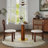 Modern Round Dining Table, 33.5" Sintered Stone Table With Wooden Leg & Gold Base, 2 - Person Kitchen Table For Small Space(Only The Negotiation Table)