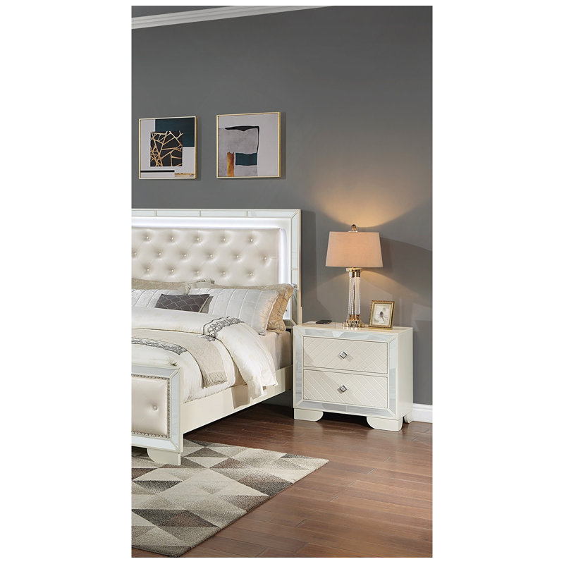 Table de chevet en bois 1Pc