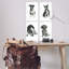 "Traditional Dog Sketches", ensemble d'art sur plaque par Cartissi-944586656