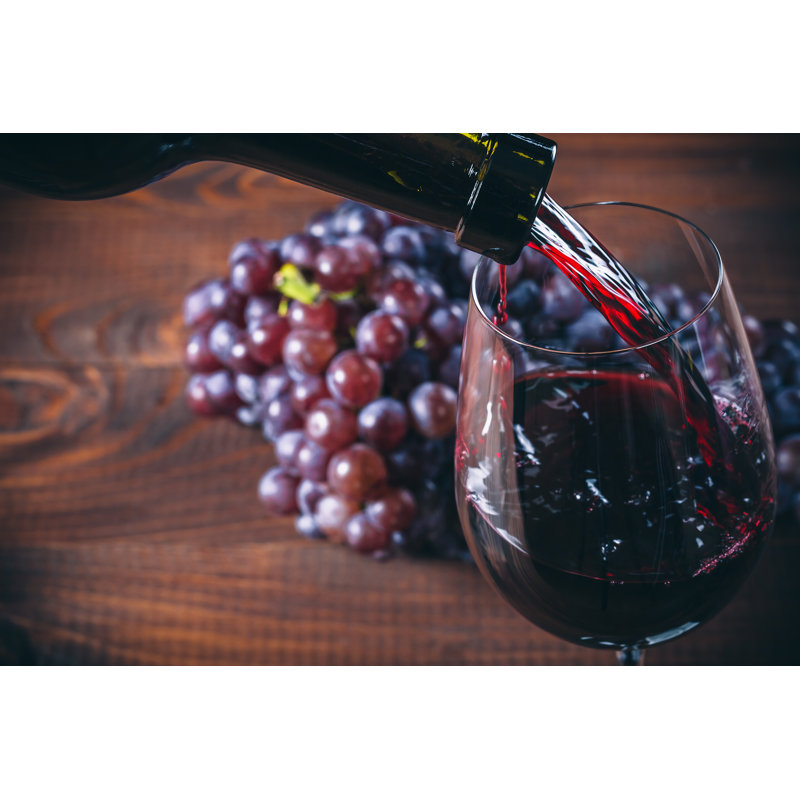 Pouring Red Wine - Wrapped Canvas Print, 30cm H x 46cm W x 3.8cm D