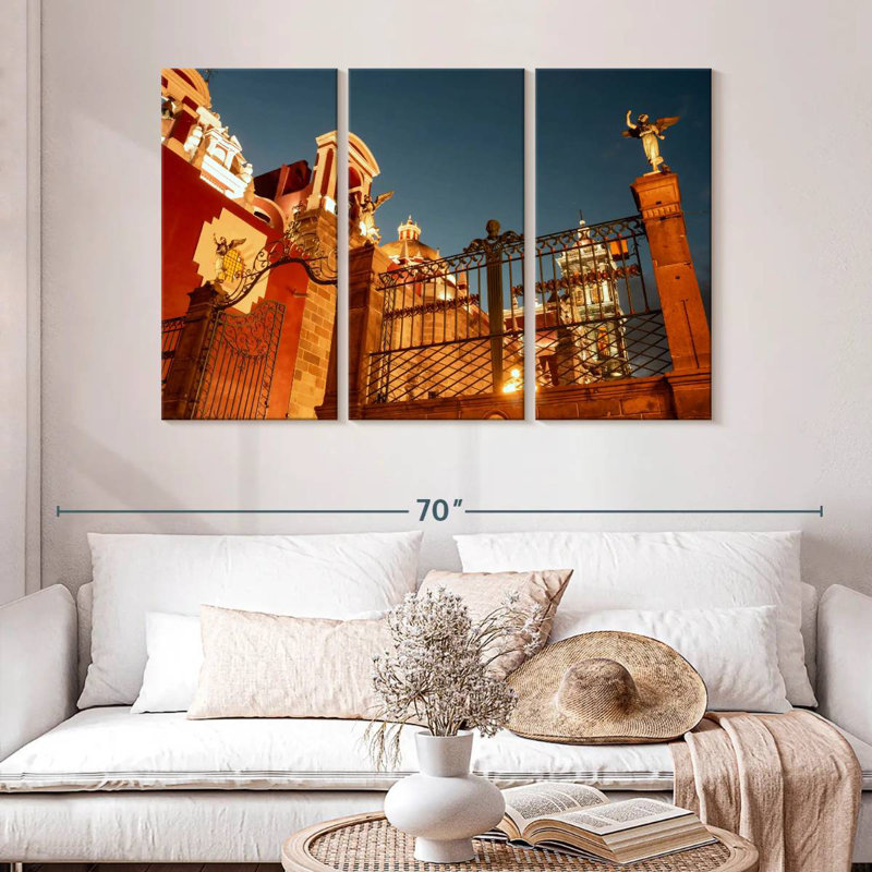 Puebla Cathedral Gate, 32" H x 50" W