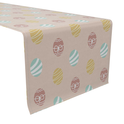 Garic Rectangular Geometric Cotton Table Runner