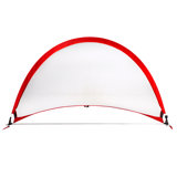Wakeman 2-Pack 6’ x 3.5’ Pop Up Soccer Nets and 8 Cones and Carry Bag - Soccer Training Equipment