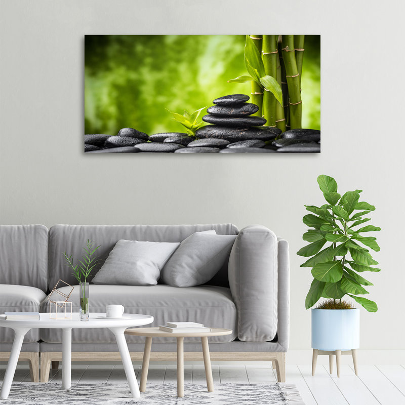 Zen Stones - No Frame Print on Canvas