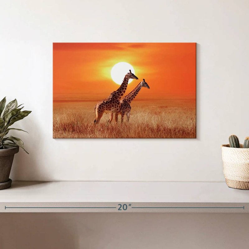 Girafes du Serengeti, H 8 po x l 12 po