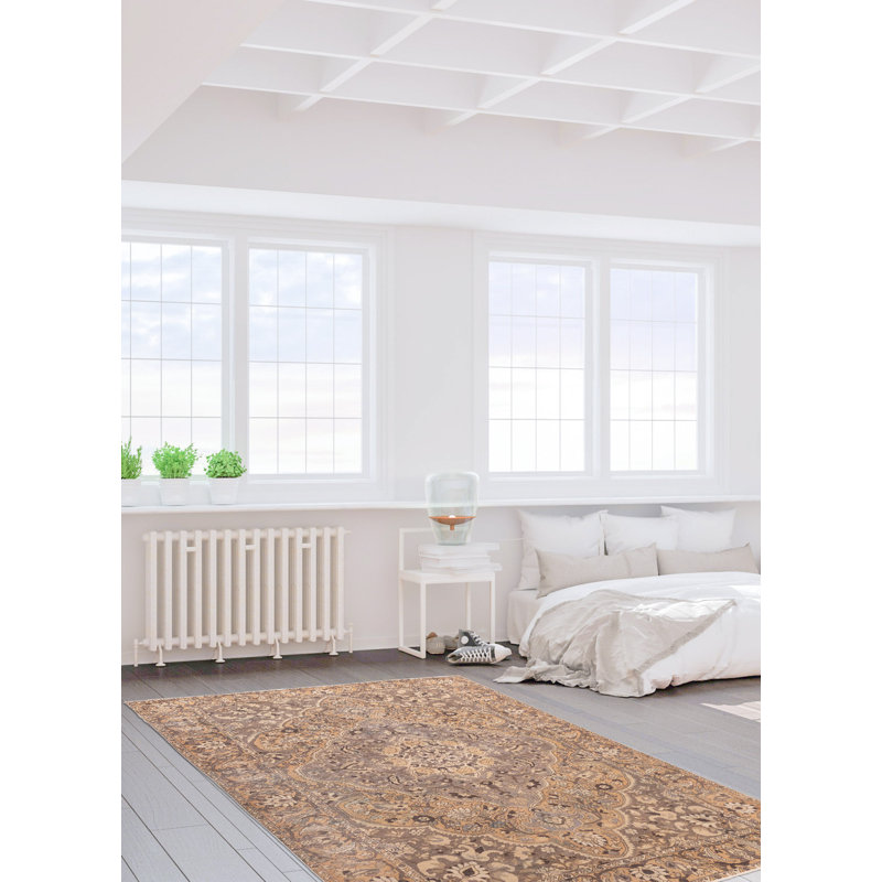 Tapis taupe Antalya 6 pi 8 po x 9 pi 7 po