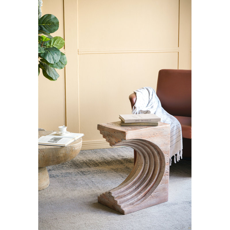 Modern Sculptural Arched Side Table