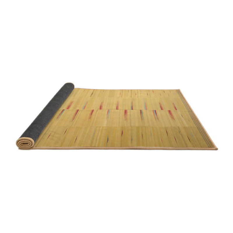 Tapis zone verte claire contemporaine, Rond 7 pi