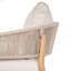 Fauteuil club d'extérieur en bois d'acacia avec coussin, ensemble de 2-1762866504