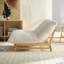 Canapé d'appoint sans accents, canapé simple décontracté, tissu velours côtelé, pour le salon et la chambre à coucher, avec dossier, siège simple, blanc cassé