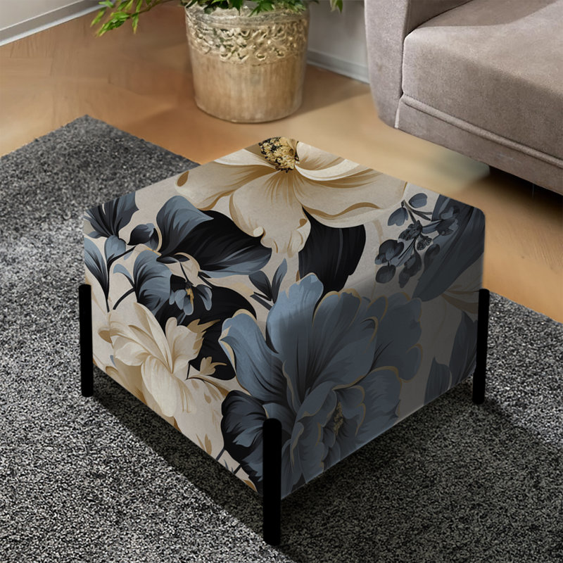 Urban Victorian Chic Victorian Motif VI - Repose-pieds carré floral