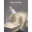 Lampe de table esthétique en métal, forme de vase, base E26, 60 W maximum, éclairage de table moderne
