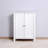 Bathroom Floor Storage Cabinet With Double Door & Adjustable Shelf
