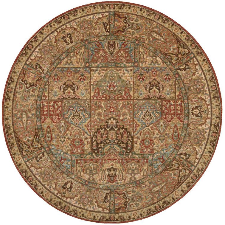 Tapis brun en laine Neddra