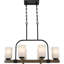 Lustre suspendu 6 lumières Ossafa