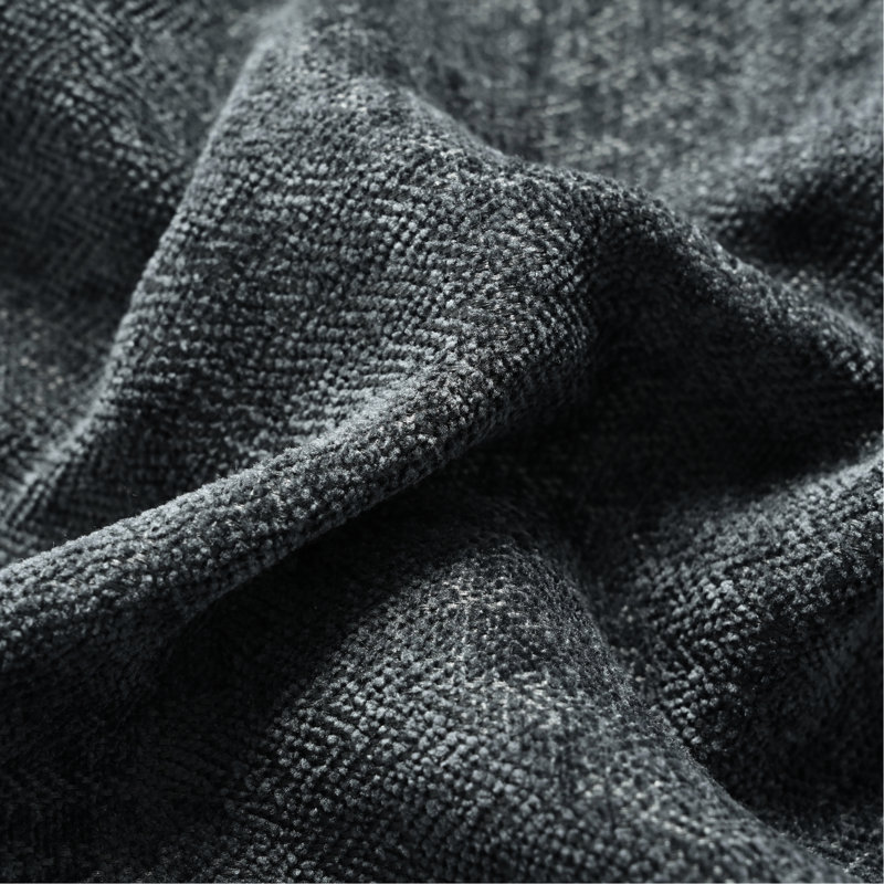 115,5 po gris foncé modulaire avec sièges confortables et espaces de rangement dissimulés