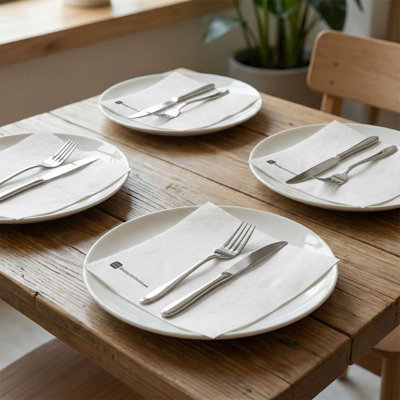 Restaurantware-Luxenap 15.8 x 15.8 Inch Linen-Feel Napkins, 600 airlaid Disposable Napkins - Sustainable, Durable, White Paper Square Paper Napkin, For All Kinds Of Events