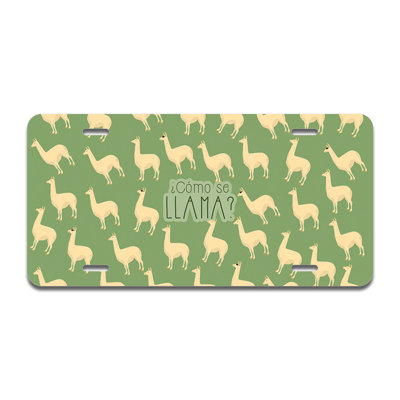 Cadre de plaque en aluminium lama