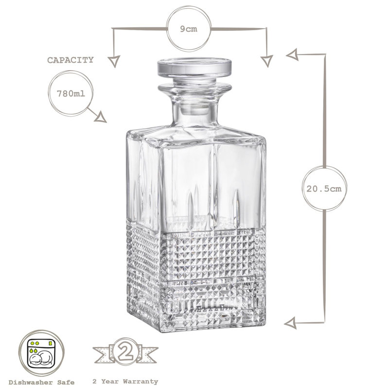 Bartender Novecento Whisky Decanter - 780ml