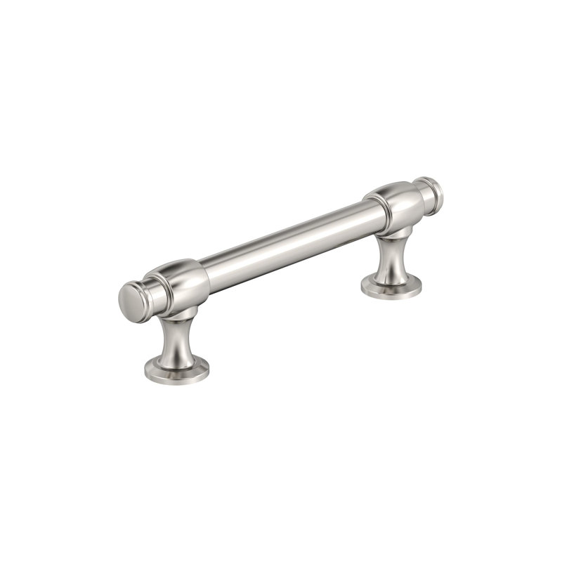 Poignée d'armoire en nickel poli d'un centre à l'autre Winsome 3-3 / 4 po (96 mm), 3 3/4", Nickel poli