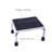 Chrome Footstool With Rubber Mat