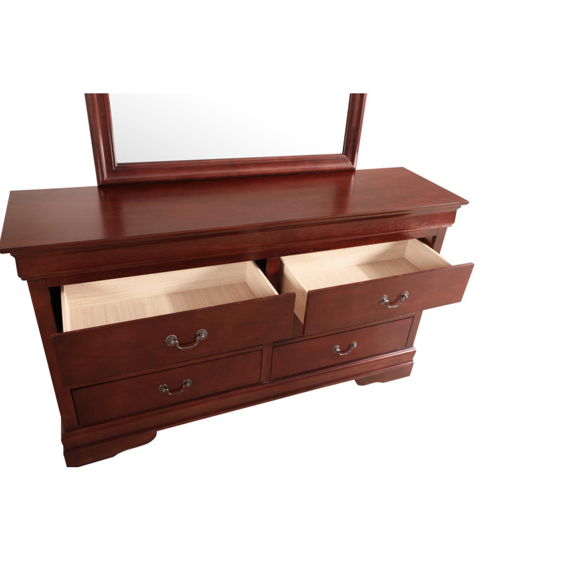 Commode Glory Furniture Louisphillipe G2125-D, Rouge