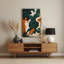 Abstrait art figuratif vert en métal 70-1337578179