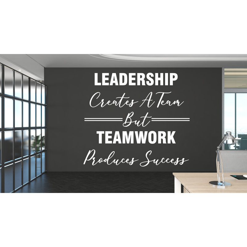 Décalcomanie de direction murale décoration de bureau idée de travail d'équipe travail d'équipe inspirer décoration de bureau Motivation autocollants murale cadeau unique 437RS
