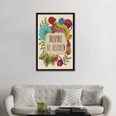 Inspire Be Inspired, impression sur toile tendue