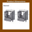 Ensemble de meuble-lavabo autoportant 48 po avec rangement et portes à fermeture en douceur 48 po-2122981347