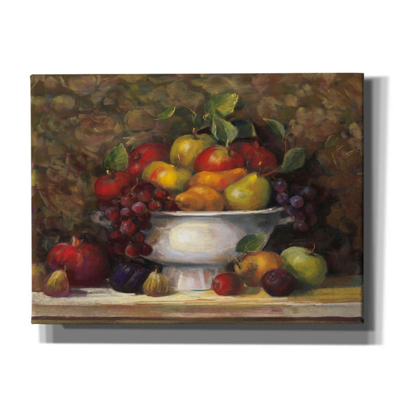«Aarika Holiday Still Liffe On Canvas» par Carol Rowan, reproduction, H 12 po x l 16 po x P 0,75 po