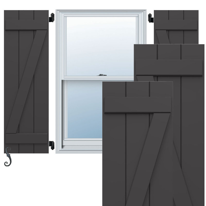 EnduraCore Composite, deux planches jointes avec planches et barreaux, 62", 21.5", Montagne ombrageuse