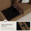 Fauteuil d'appoint rembourré avec accoudoirs brun Adrielle-1507515083