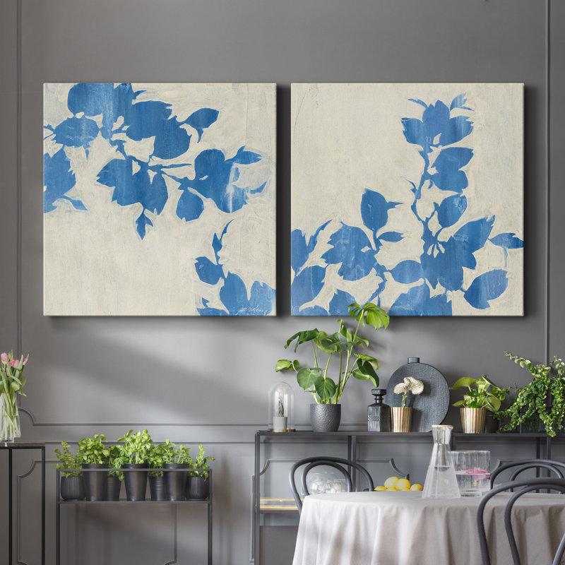 «Falling Leaves I», ensemble de 2 reproductions d'art sur toile tendue, H 32 po x l 64 po x P 1 po