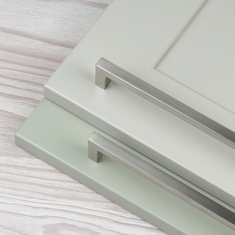 160Mm Satin Nickel Square Handle, 160mm