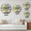 Sunlight Reflections of Evening Time Waves - Horloge murale Lakehouse-73197208