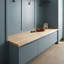Comptoir de boucher non fini, établi en bois massif de 96 po x 25 po, comptoir de cuisine bricolage, bureau-142861331