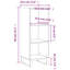 Macmanus 90cm H x 34.5cm W Standard Bookcase-1898242579