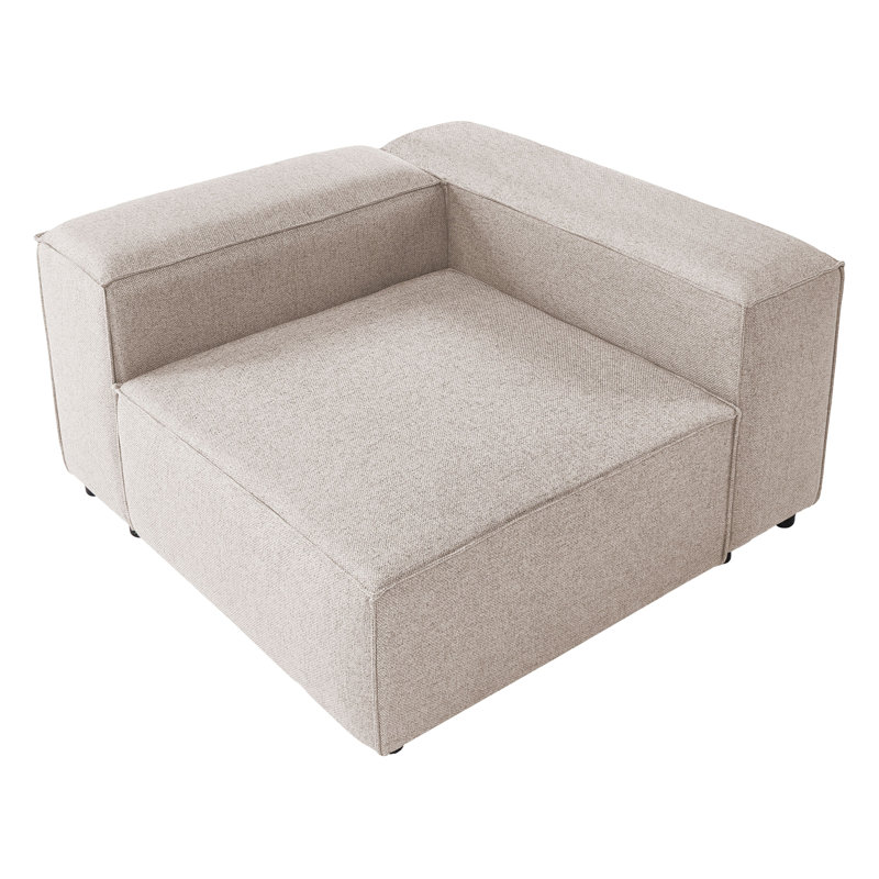 Bibby 1 Seater Fabric Seating Component, Light Brown