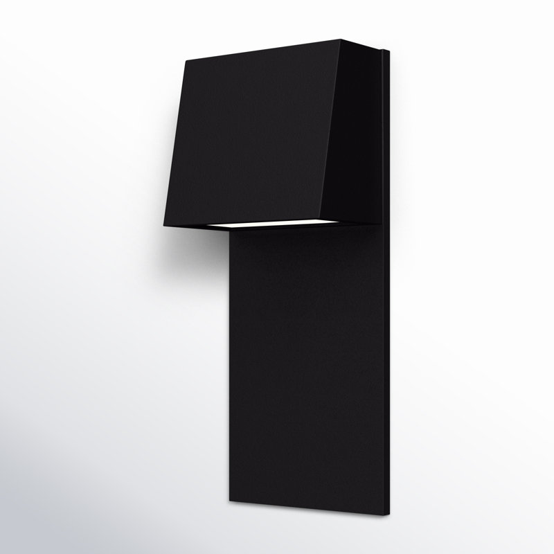 Canto LED Wall Light, Black, 12" H x 5" W x 4.63" D