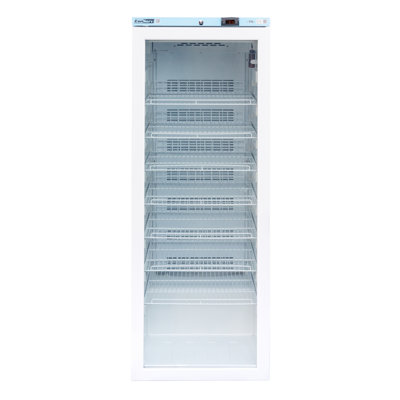 Equator 12.7 cu.ft White Commercial Refrigerator with Glass Door and Temperature Alarm