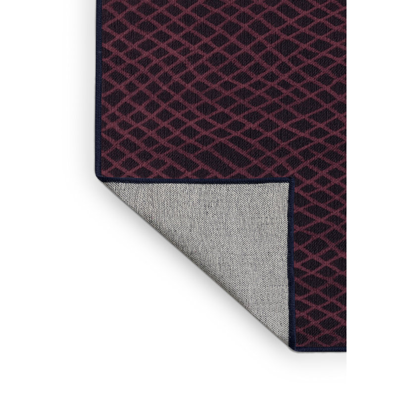 Tapis mauve lavable à la machine, Carré 4 pi