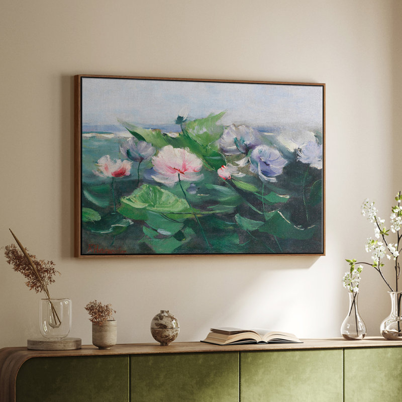 «Vintage Botanical - LXIX» sur toile, H 17 po x l 25 po x P 2 po, Toile encadrée noyer flottant