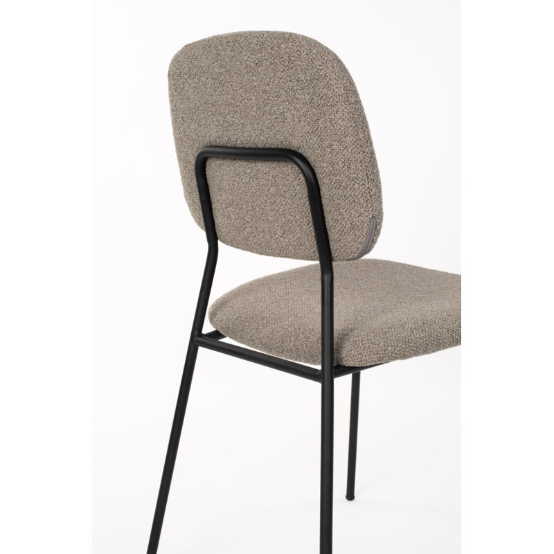 Roos Upholstered Dining Chair, Warm Beige