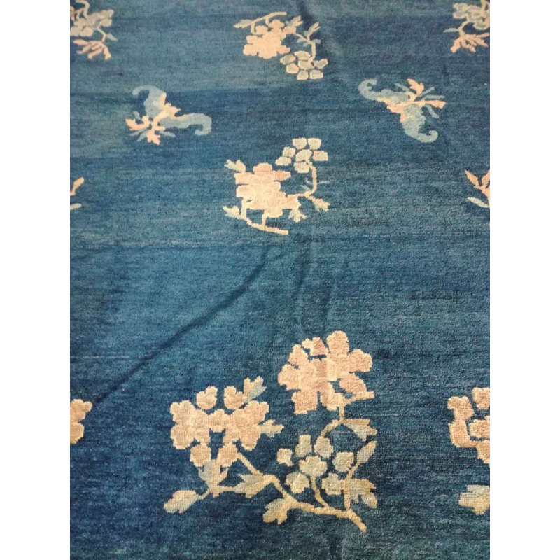 Antique Chinese - Peking Blue 1880s Rug
