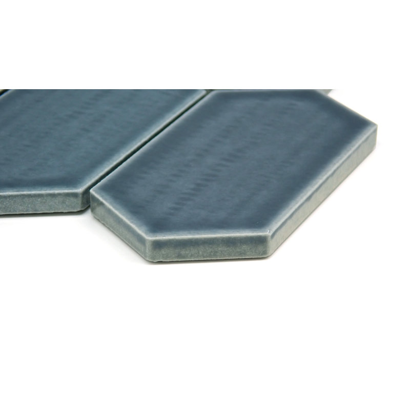Omni™ 10" x 12" Porcelain Honeycomb Mosaic Tile, Navy