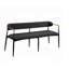 Banc Jaramillo au fini chenille noir