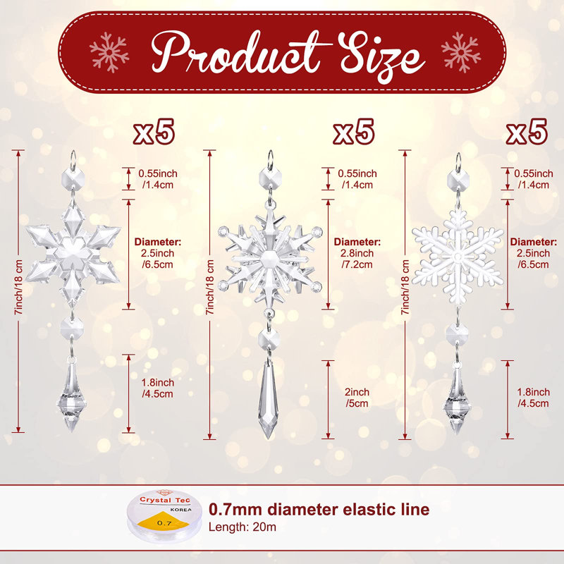 Jarrott 7'' Holiday Shaped Ornament, Transparent